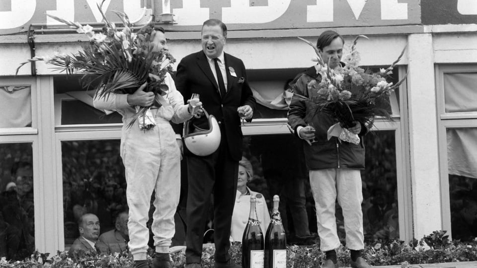 Henry Ford II beim Sieg in Le Mans 1966