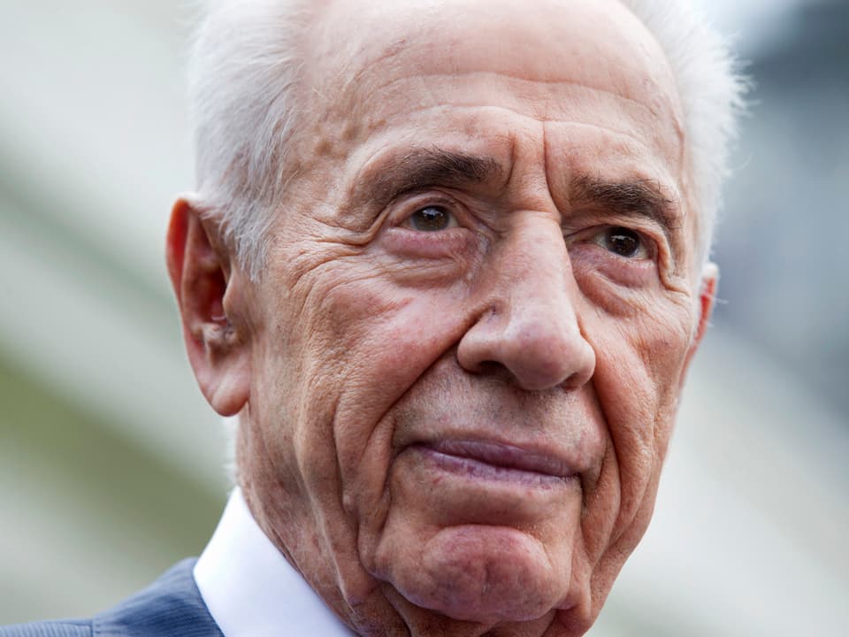 Gesicht von Shimon Peres