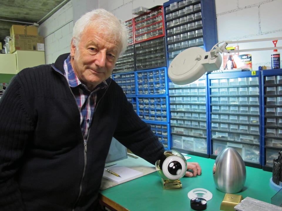 Mechaniker, Tüftler und Entwickler des Golden Eye: Gérald Koller.