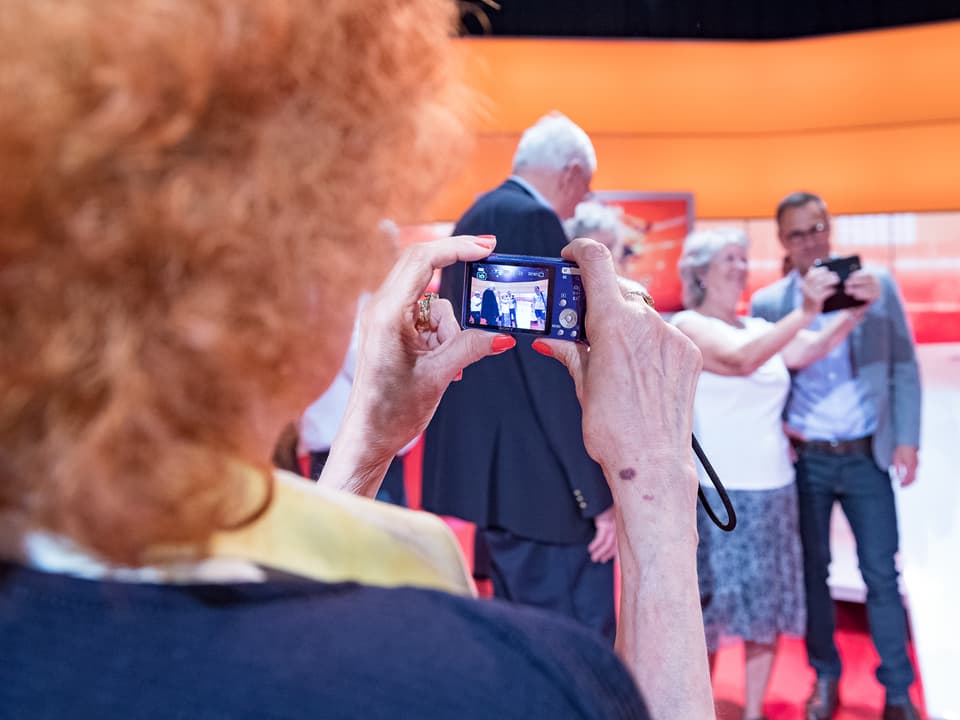 Doppelter Fototermin mit Matthias Hüppi.