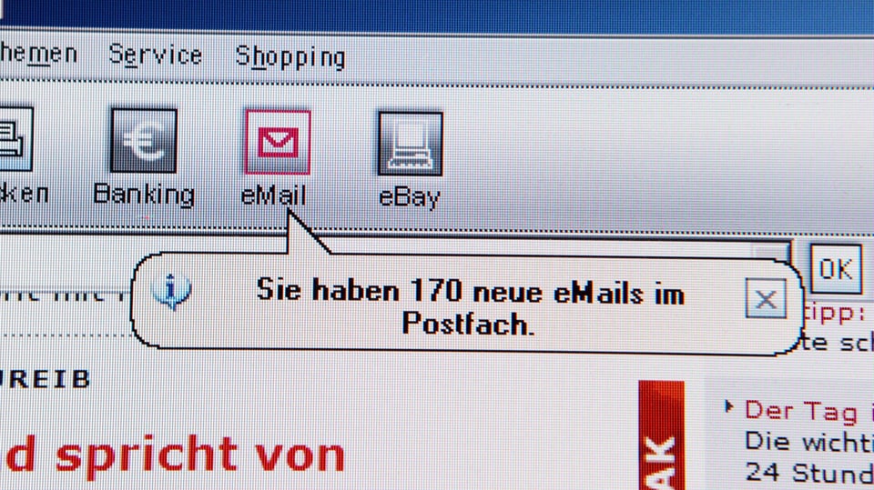 Spam-Nachrichten in einem Mail-Eingang