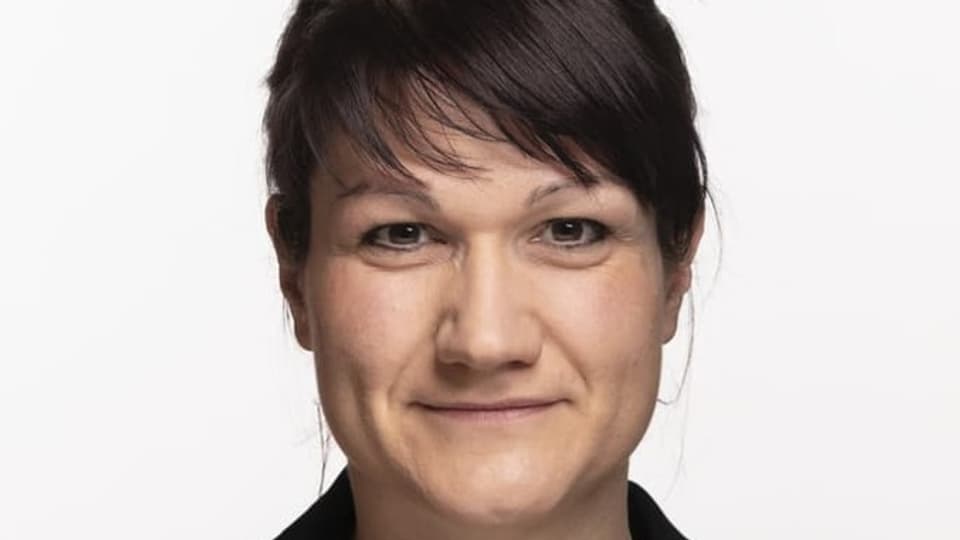 Im Bild zu sehen ist die Grüne-Politikerin Christine Badertscher.
