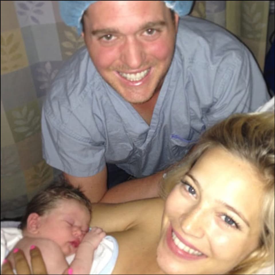 Auf Instagram zeigen Michael Bublé und seine Frau Luisana Lopilato ihr Baby-Glück