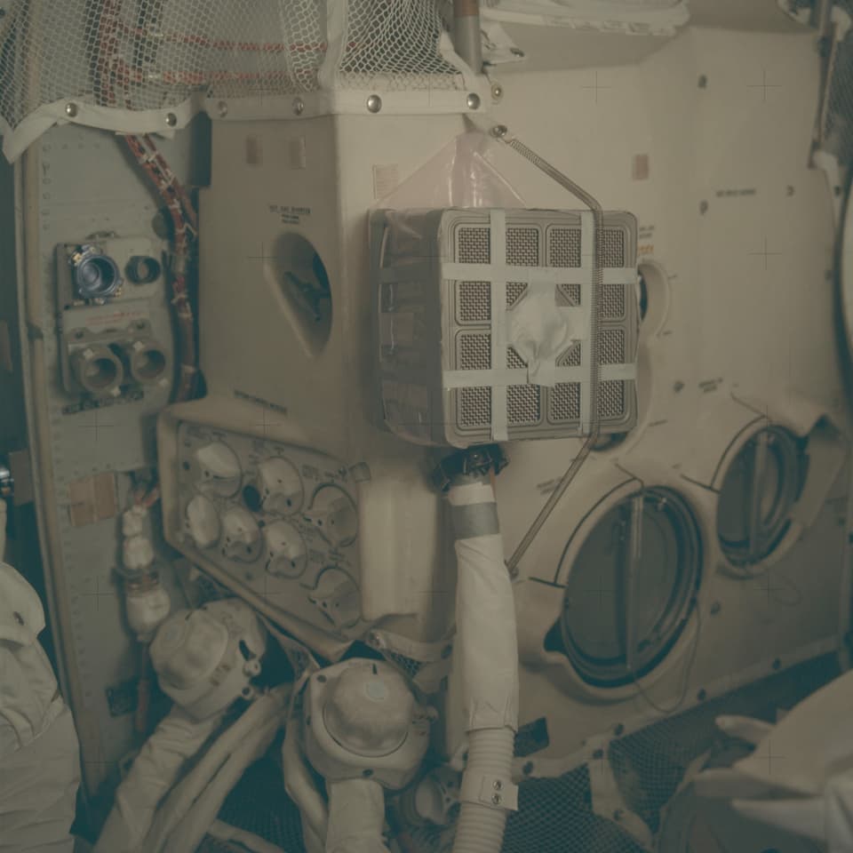 Filteradapter an Bord der Apollo 13