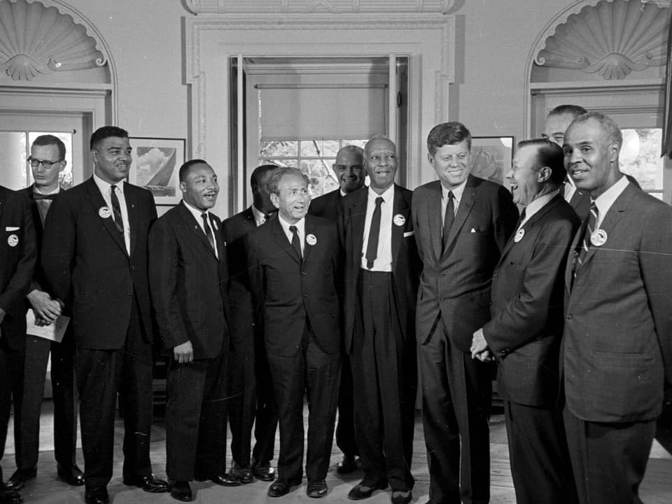Kennedy trifft Martin Luther King