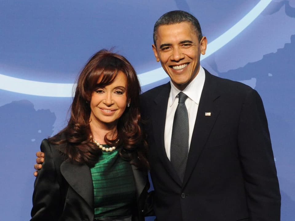 Cristina Kirchner und Barack Obama.