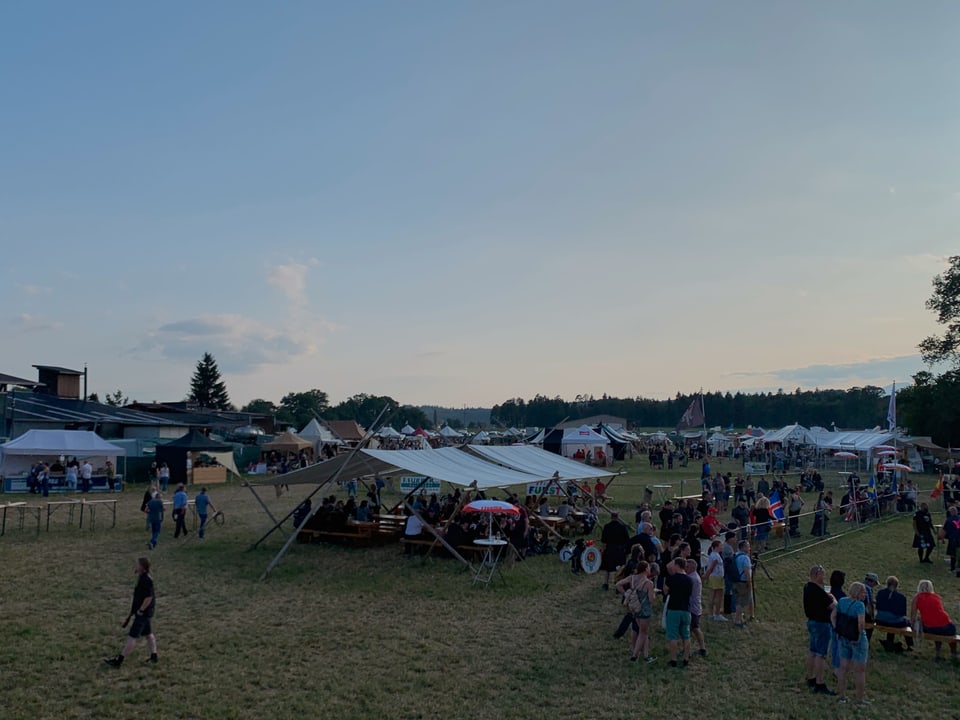 Das Festgelände auf dem Schlatthof in Wolfwil (SO).