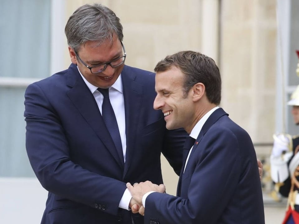 Vucic und Macron