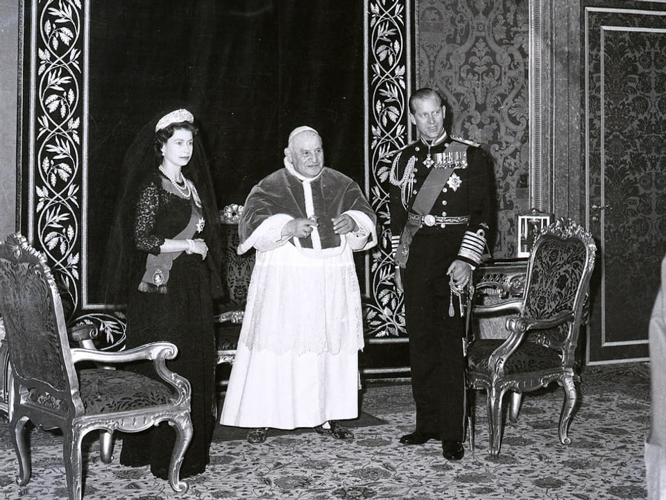 Johannes XXIII. und Königin Elisabeth
