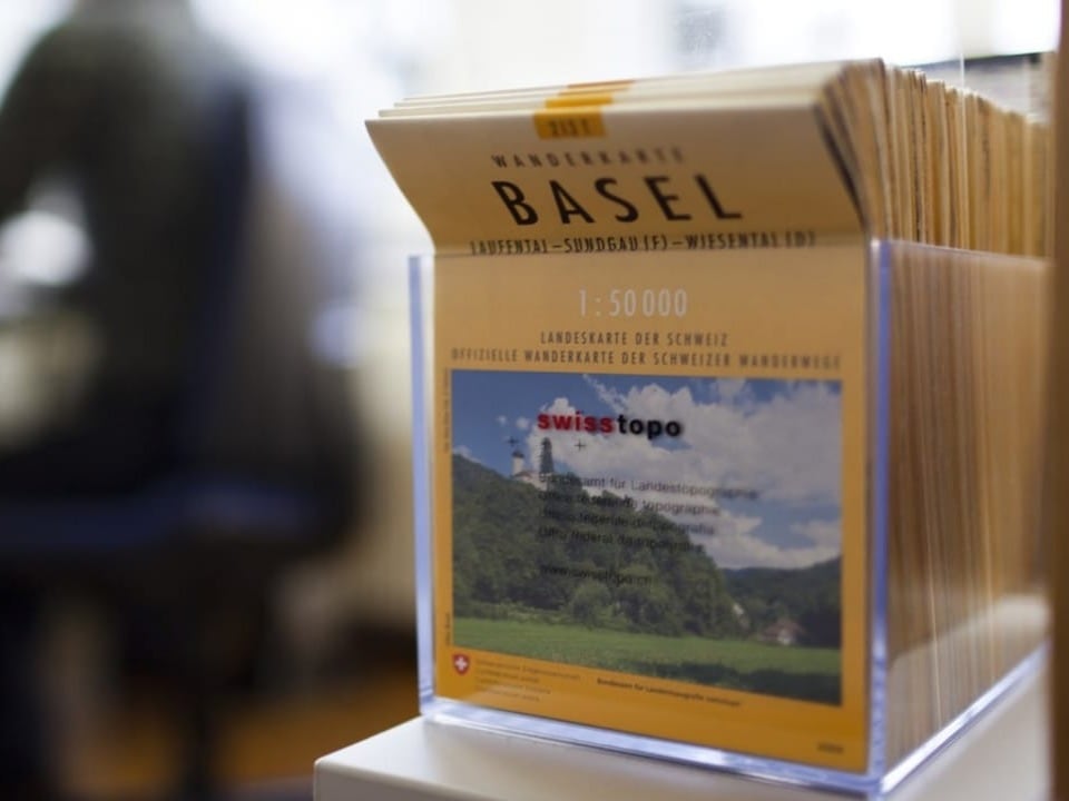 Faltkarte Basel im Massstag 1:50000