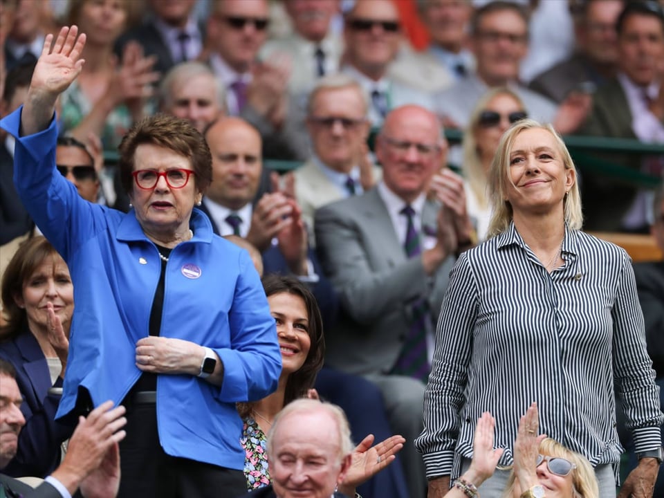 Billie Jean King (links) und Martina Navratilova.