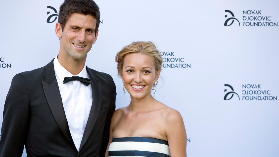 Novak Djokovic und seine Jelena