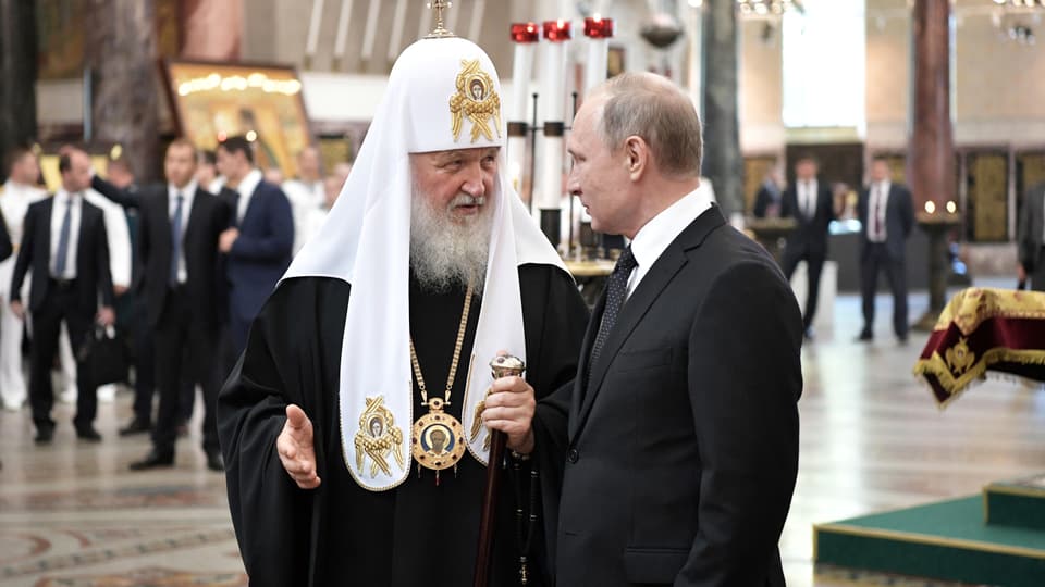 Putin mit dem Patriarchen Kirill, 30. Juli in St. Petersburg