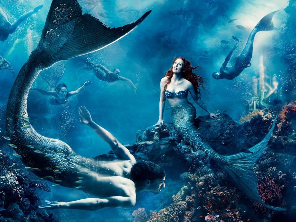 Julianne Moore als Meerjungfrau