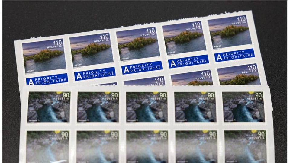 Neue Briefmarken im Wert von 1.10 Franken