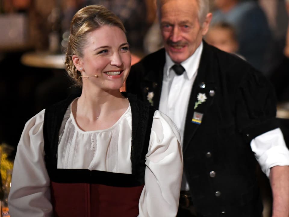 Barbara Klossner und Ernst Dubi fröhlich