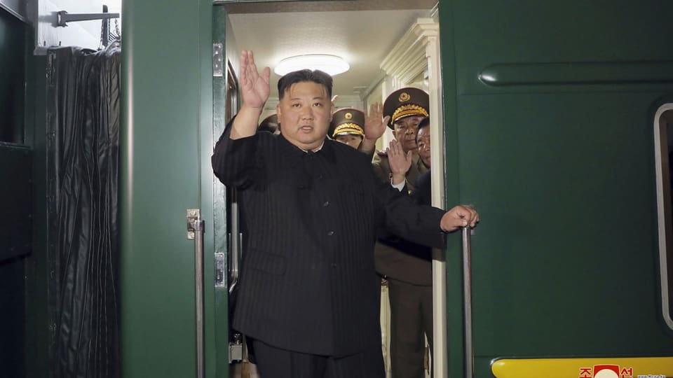 Ankunft von Kim Jong-un mit dem Zug