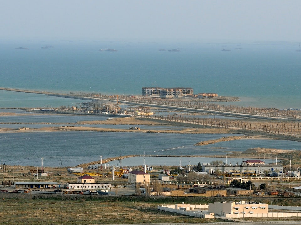 Kaspische Inseln in der Nähe von Baku