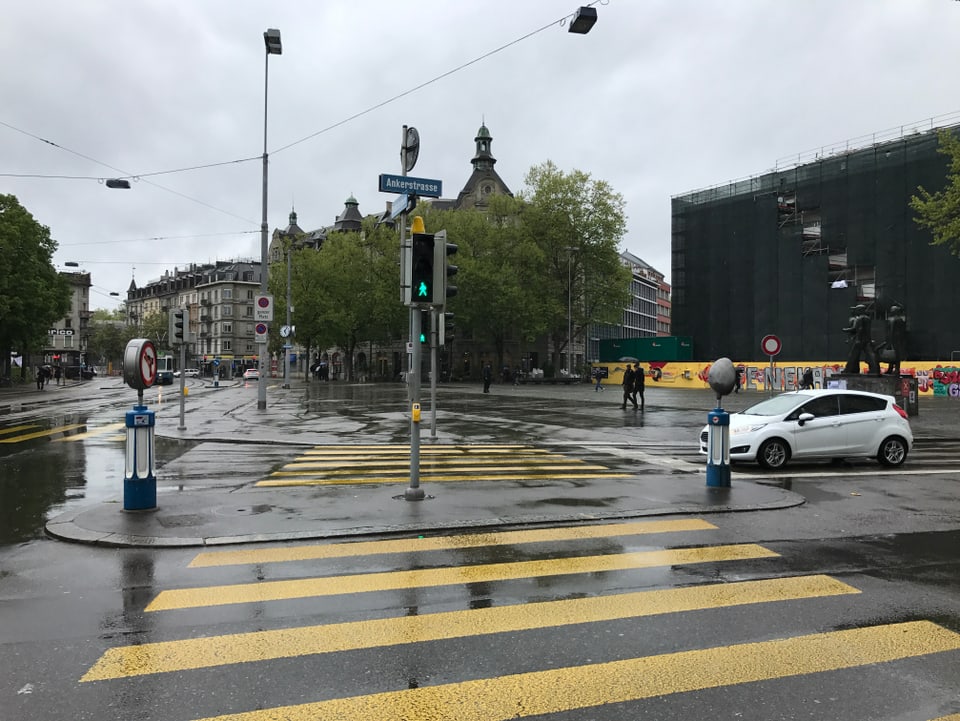 Keine Nachdemonstrationen auf dem Helvetiaplatz in Zürich.
