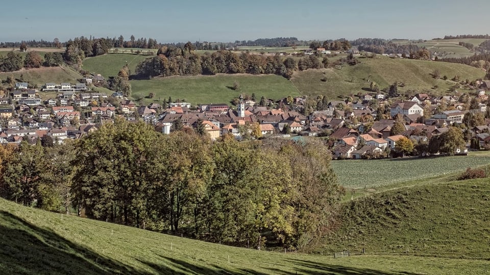 Huttwil aus der Ferne.