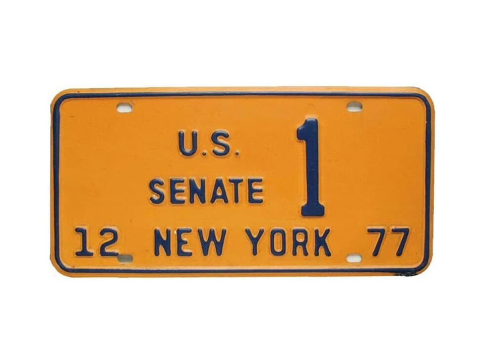 Die Bestellte Autonummer aus dem US-Bundesstaat New York, welche gestohlen wurde.
