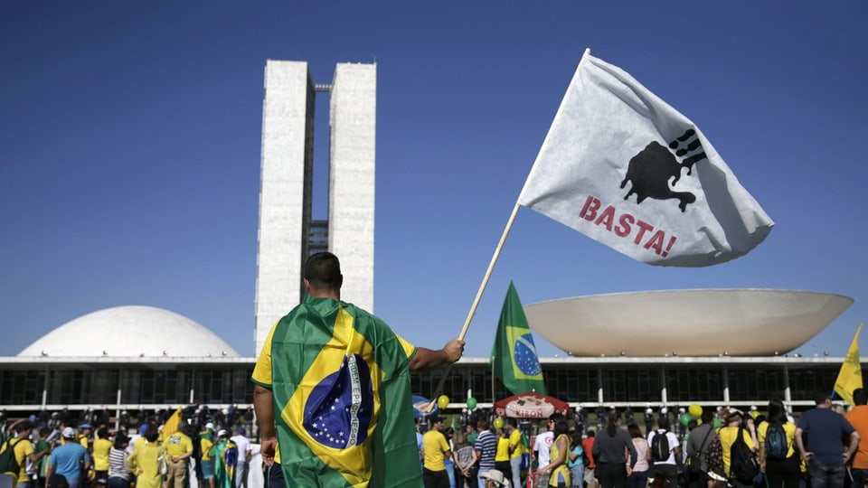 Demonstation gegen Rousseff.