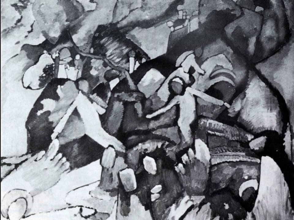 Composition I 1919, Öl auf Leinwand