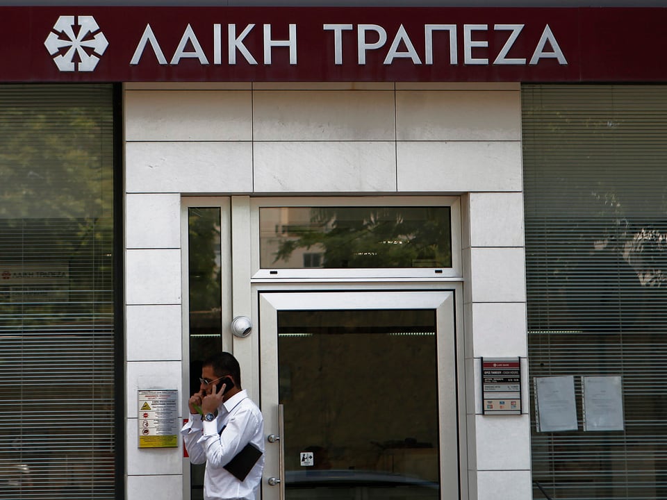 Die Laiki-Bank in Nikosia.