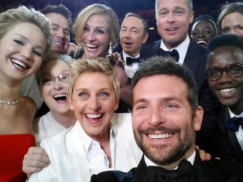 Selfie mit Schauspieler an der Oscarnacht 2014