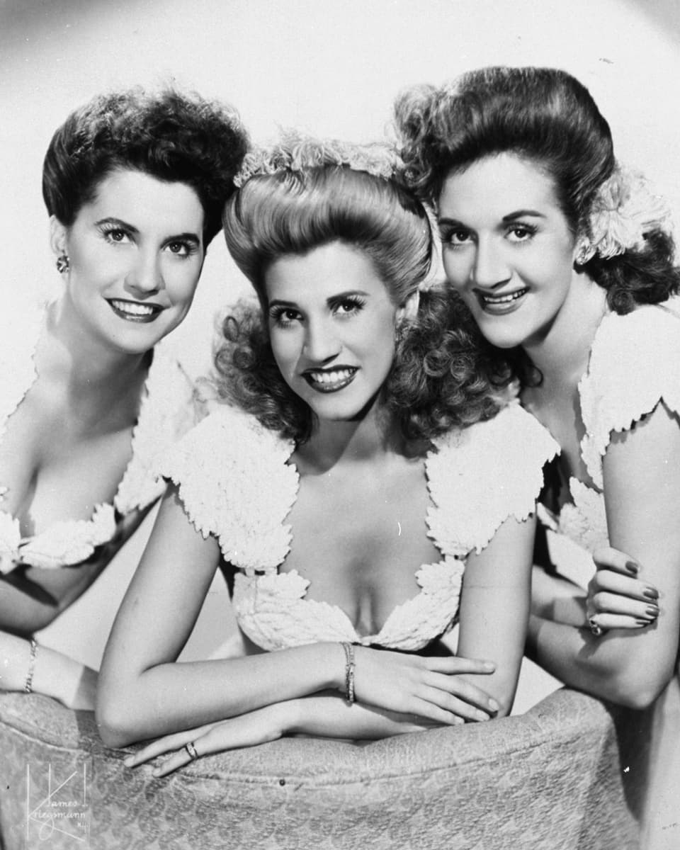 Aufnahme von 1942 der Andrews Sisters