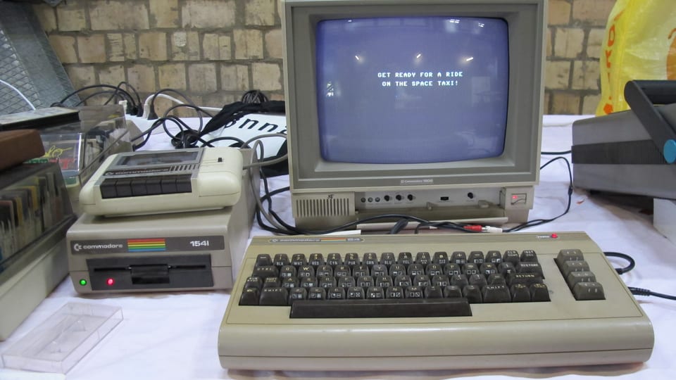 Der Klassiker: ein Commodore 64, ausgestellt von Martin Ebnöther.