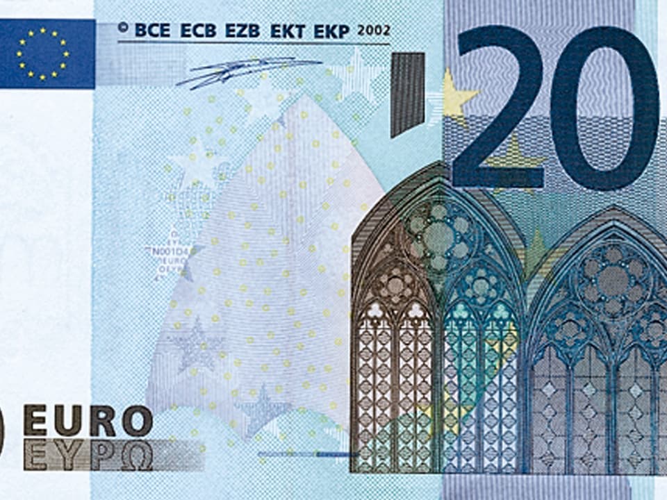 Die 20-Euro-Note.