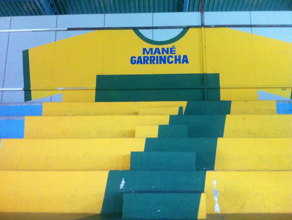 Verewigt in Pau Grande: Mané Garrinchas Brasilientrikot.