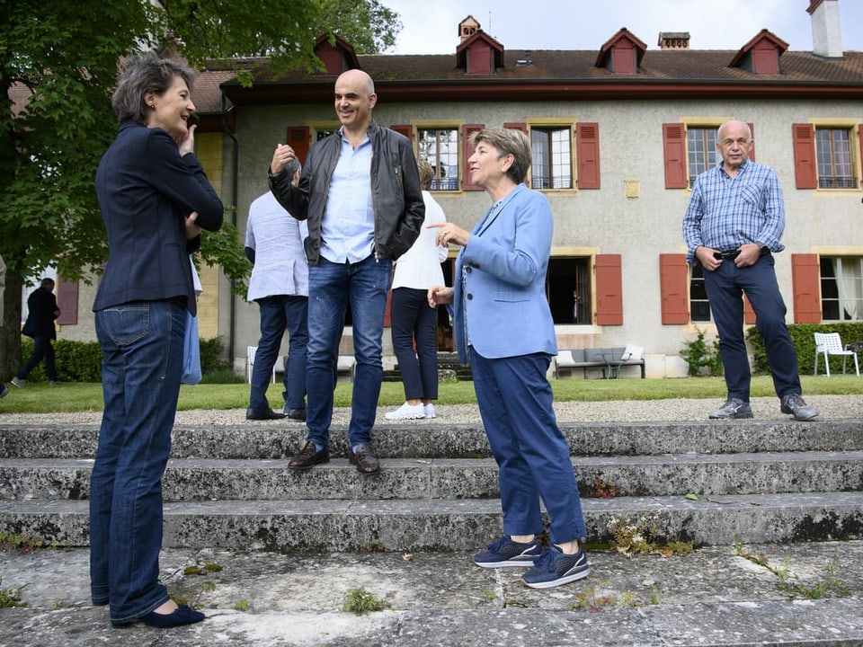 Bundesräte Simonetta Sommaruga, Alain Berset, Viola Amherd und Ueli Maurer.
