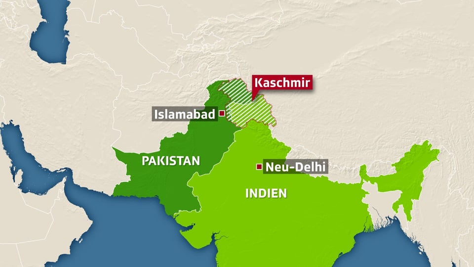 Karte von Kaschmir