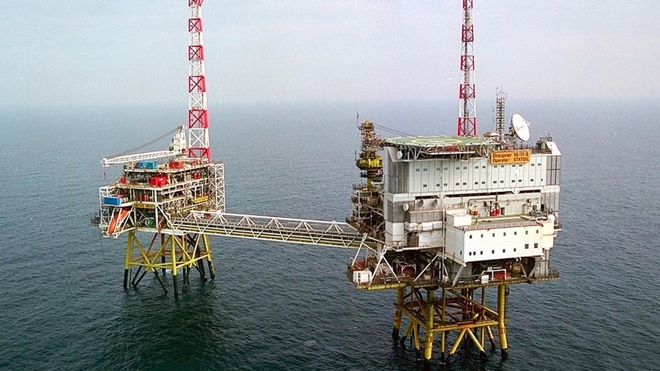 Gasförderplattform in der Nordsee