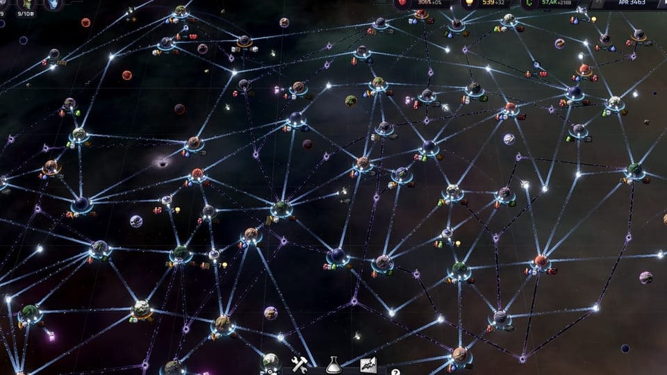 Ein gigantisches intergalaktisches Handelsimperium Ein gigantisches Netzwerk von Planeten.
