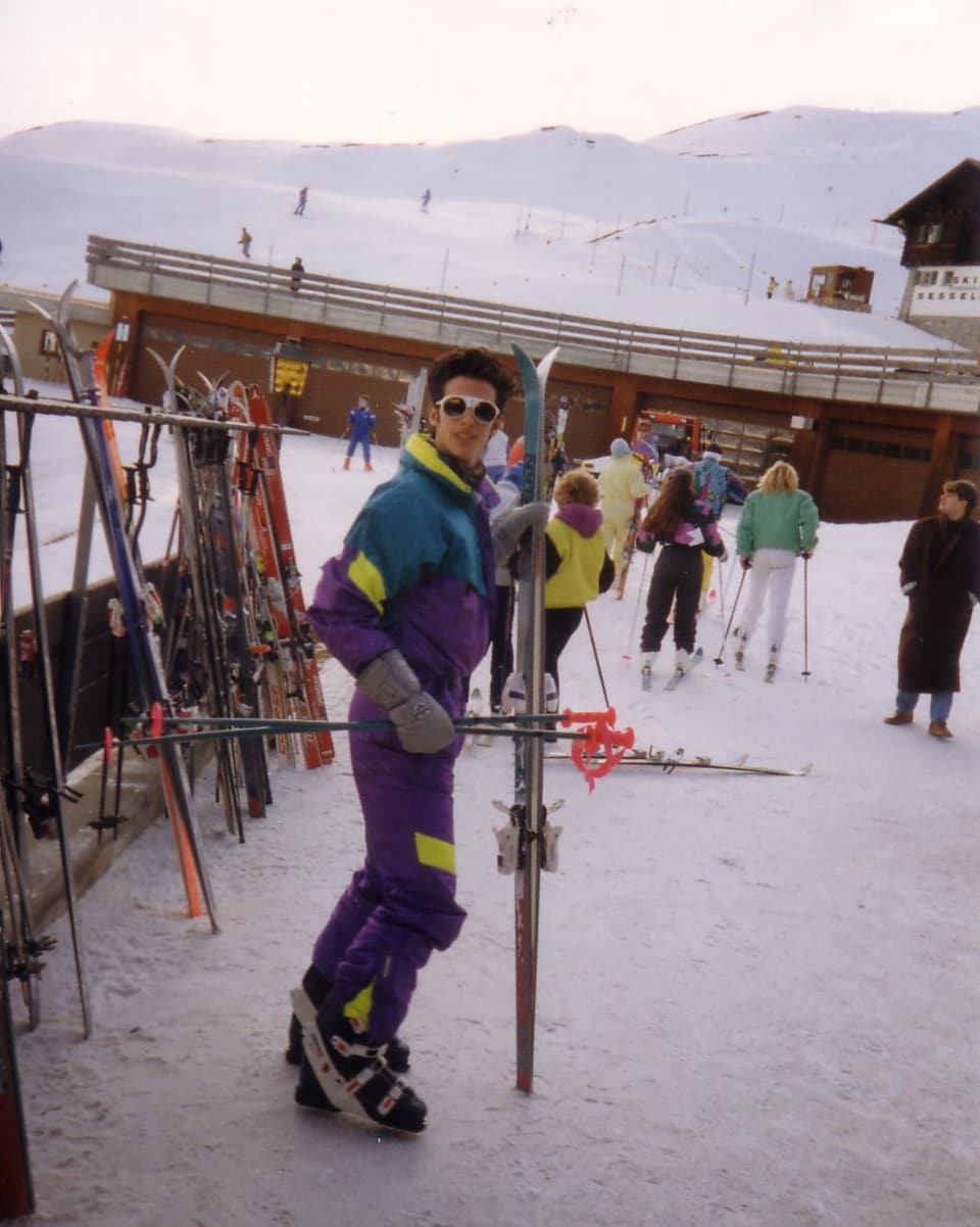 Ein richtiger Aufreisser: Philippe Gerber 1991 auf der Kleinen Scheidegg
