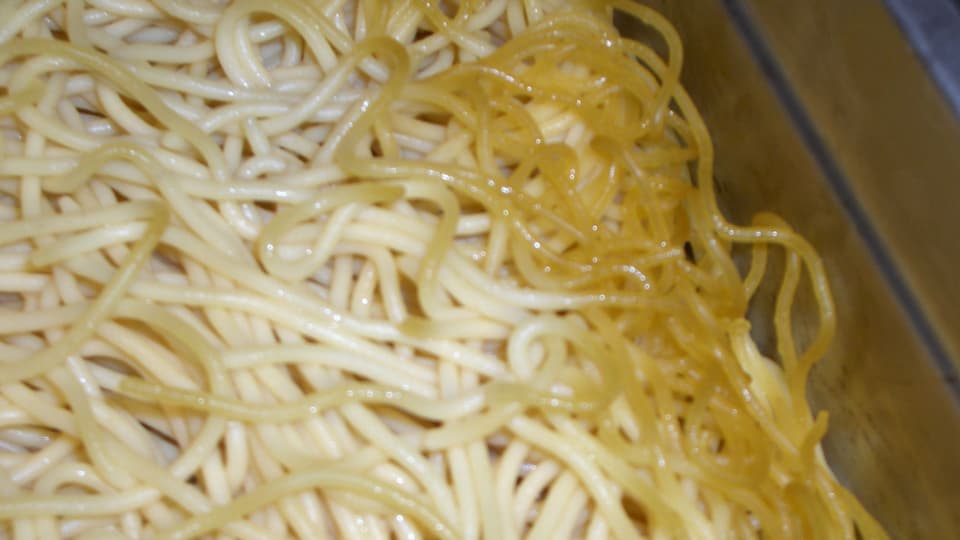 Verdorbene Spaghetti