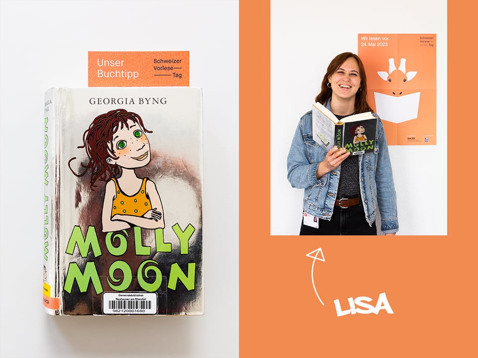 Lisa liest aus ihrem Buch.