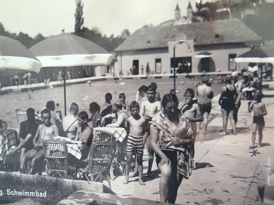 Schwimmbad Aarburg 1933.