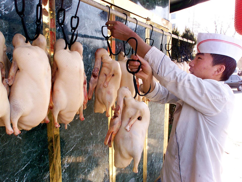 Fleischhändler in China