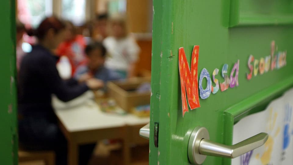 Blick in ein romanischsprachigen Kindergarten