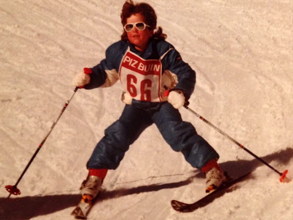 Melanie Wittwer auf Ski