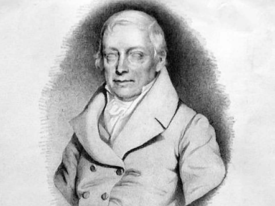 Der österreichische Komponist Joseph von Eybler in einer Lithographie von 1846.