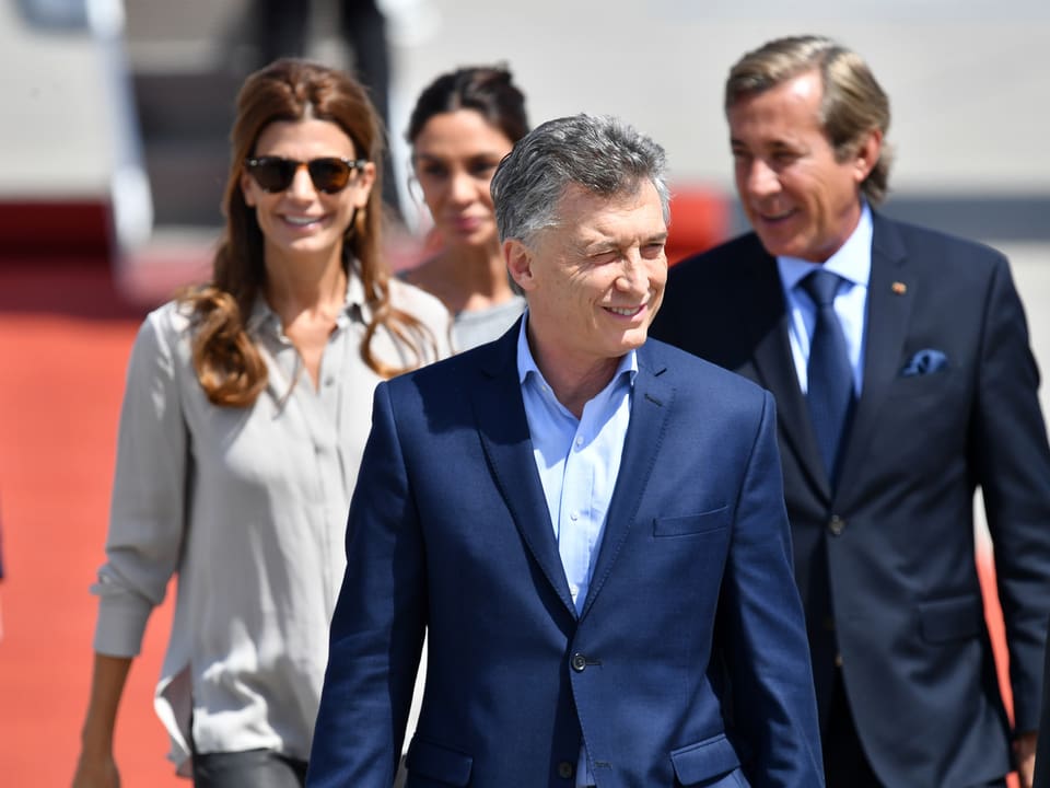 . Mauricio Macri (m), Präsident Argentinien, Ehefrau Juliana Awada 