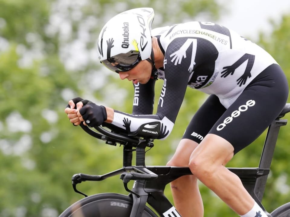Ungewisse Zukunft Kilian Frankiny tritt in die Pedale.