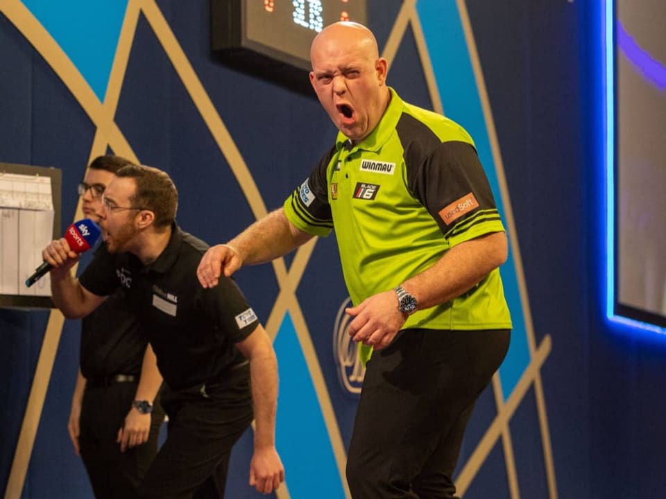 Ist sauer Michael van Gerwen.