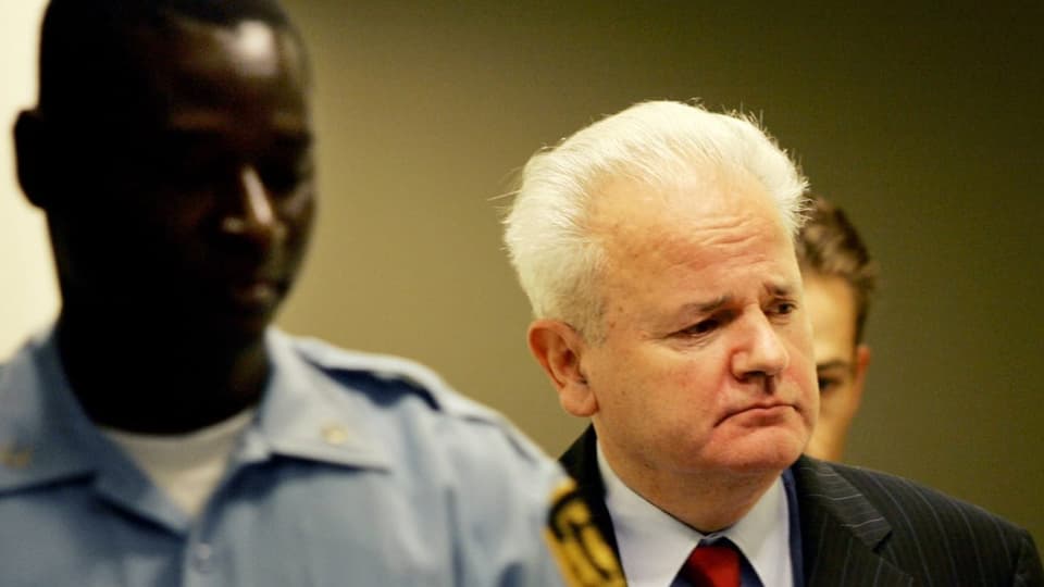 Milošević am ICC in Den Haag