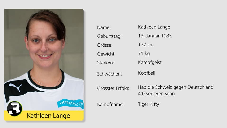 Weicht Kopfbällen eher aus: SRF 3 Hörerin Kathleen Lange. 